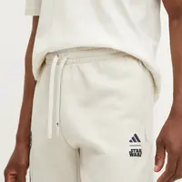 Kraťasy adidas x Mandalorian pánské, béžová barva, JI5721