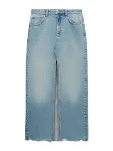 MANGO Sukňa 'Amaia'  modrá denim