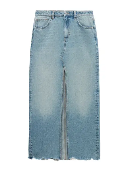 MANGO Sukňa 'Amaia'  modrá denim