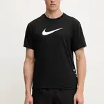 Tréninkové tričko Nike černá barva, NESSF523