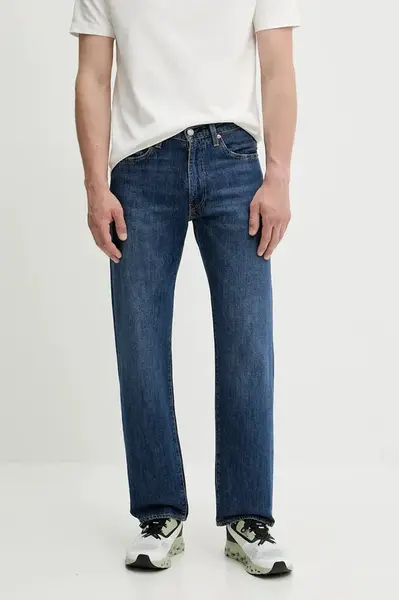 Džíny s příměsí lnu Levi's 555 RELAXED STRAIGHT pánské, 000LO