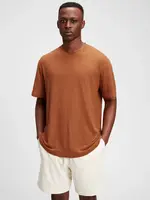 GAP Tričko short sleeve linen t-shirt - Pánské