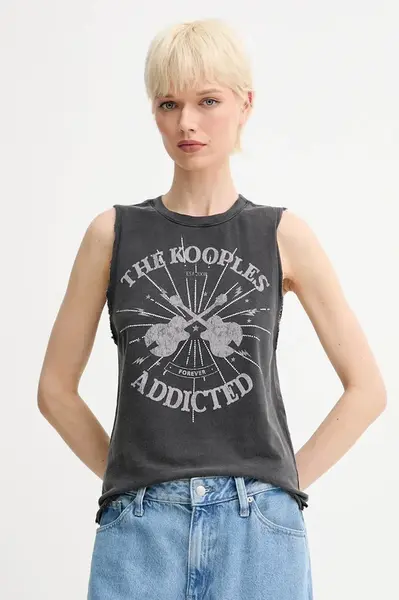 Bavlněný top The Kooples