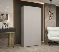 Šatní skříň Abi Alicante 1 Rozměry: 100 cm, Pásky / úchyty: Černá, Barva korpusu + barva dveří: Kašmír + Kašmír