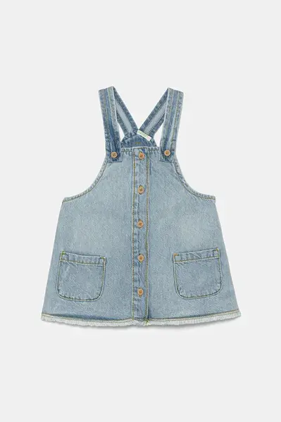 Dětské džínové šaty United Colors of Benetton