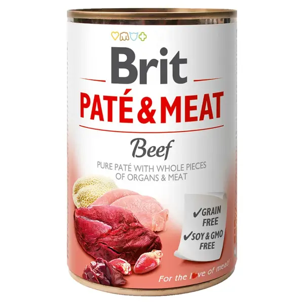 BRIT Paté & Meat Beef konzerva pro psy 400 g