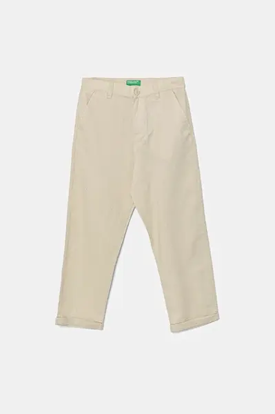 Dětské plátěné kalhoty United Colors of Benetton