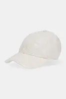 Lněná kšiltovka BOSS béžová barva, hladká, 50539507