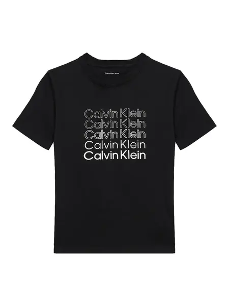 Calvin Klein Jeans Tričko  čierna / biela
