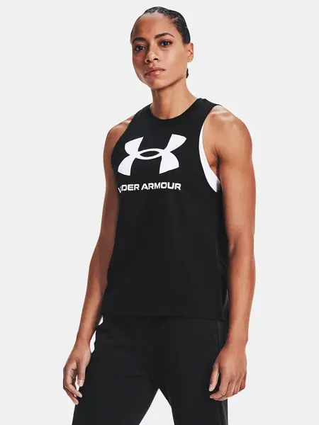 Under Armour Tílko Sportstyle Graphic Tank-BLK - Dámské