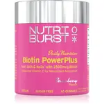 Nutriburst Daily Nutrition Biotin PowerPlus žuvacie mäkké tobolky pre krásne vlasy, pleť a nechty príchuť Strawberry 60 ks
