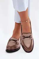 Kožené dámske mokasíny Vinceza béžové