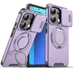 Camslide Stand obal, Xiaomi Redmi Note 14 5G, fialový