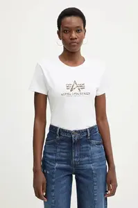 Bavlněné tričko Alpha Industries Basic BL Mirror Leo W