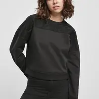 Women's short oversized lace insert Crew black