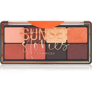 bellaoggi Sunset Stories paleta očných tieňov 8 farieb odtieň Deep Nude 9.5 g