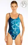 Jednodílné sportovní plavky 6g357 litex 38