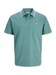 JACK & JONES Tričko 'JJEAustin'  modrozelená / biela