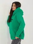 Tmavozelená oversized mikina