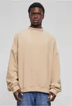 Men's oversized fleece sweatshirt Crew sand