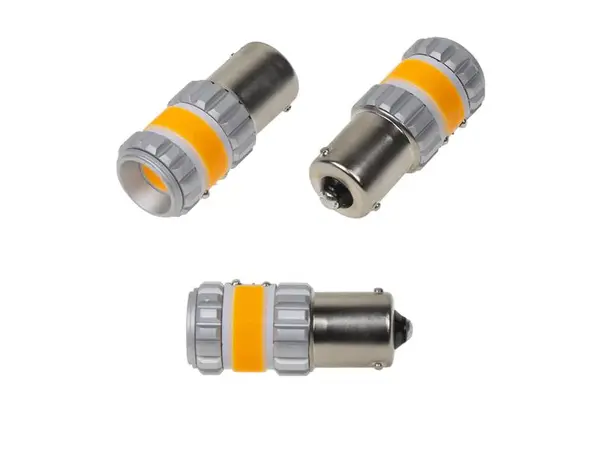 Autožárovka LED BAU15s 9-60V 12W CARCLEVER oranžová