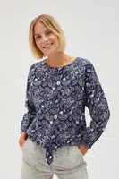 Marisse Women's Shirt L-Ko-4617 Navy