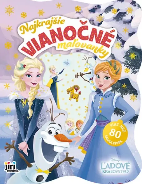 Najkrajšie vianočné maľovanky so samolepkami Ľadové kráľovstvo