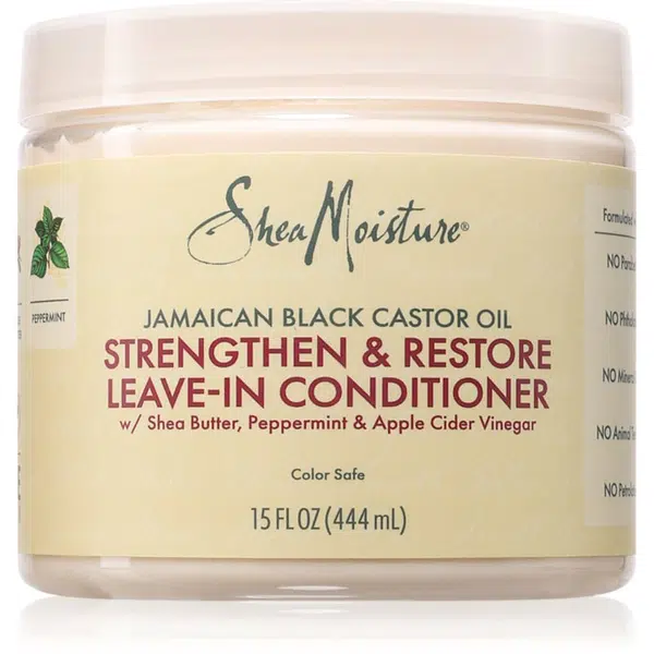 Shea Moisture Jamaican Black Castor Oil Strengthen & Restore bezoplachový kondicionér pre kučeravé vlasy 431 ml