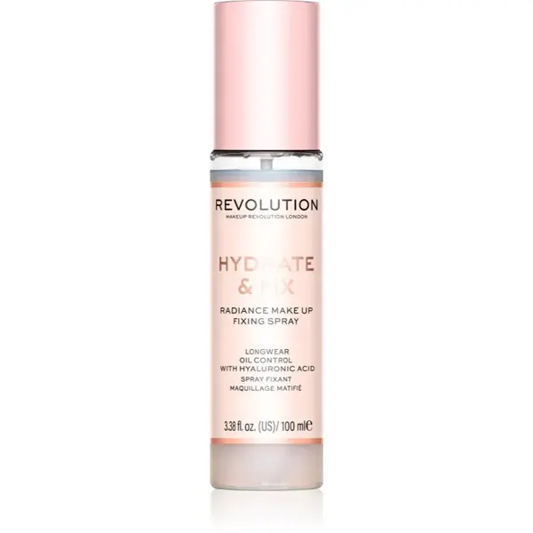 Revolution Hydrate & Fix fixačný sprej na make-up 100 ml