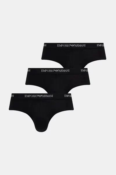 Spodní prádlo Emporio Armani Underwear 3-pack černá barva, EM000258 AF14132