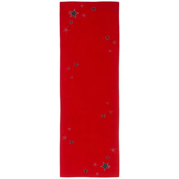 X-Mas BĚHOUN NA STŮL, 40/100 cm, červená