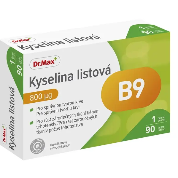 Dr. Max Kyselina listová 800 µg 90 tablet