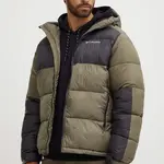 Bunda Columbia M Pike Lake II Hooded Ja pánská, zelená barva, zimní, 2050931