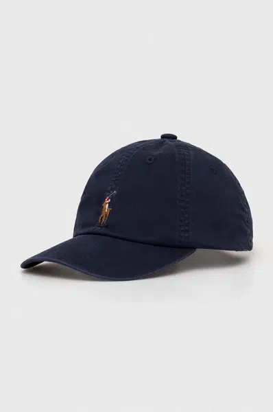 Kšiltovka Polo Ralph Lauren tmavomodrá barva, hladká