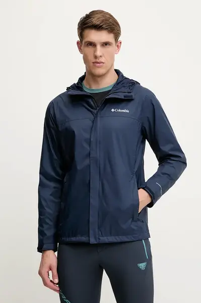 Outdoorová bunda Columbia Watertight II tmavomodrá barva, 1533898