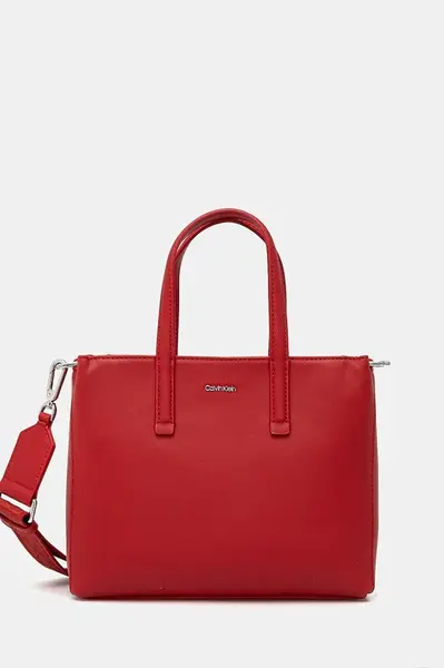 Kabelka Calvin Klein červená barva, K60K612904