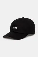 Kšiltovka MSGM černá barva, s aplikací, 3840ML04.257126