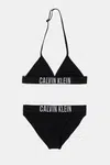 Dvoudílné dětské plavky Calvin Klein Jeans černá barva, KY0KY00090
