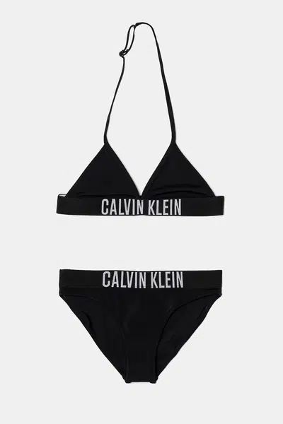 Dvoudílné dětské plavky Calvin Klein Jeans černá barva, KY0KY00090