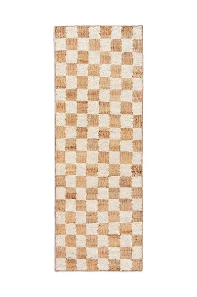 Koberec s příměsí vlny ferm LIVING Check