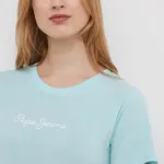 Bavlněné tričko Pepe Jeans LORETTE tyrkysová barva, PL505827