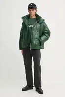Péřová bunda Études Studio pánská, zelená barva, zimní, oversize, H24MMOUT715
