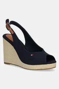 Sandály Tommy Hilfiger FLAG HIGH WEDGE ESPAD SLINGBACK