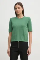 Svetr United Colors of Benetton dámský, zelená barva, lehký, 104HD10CI
