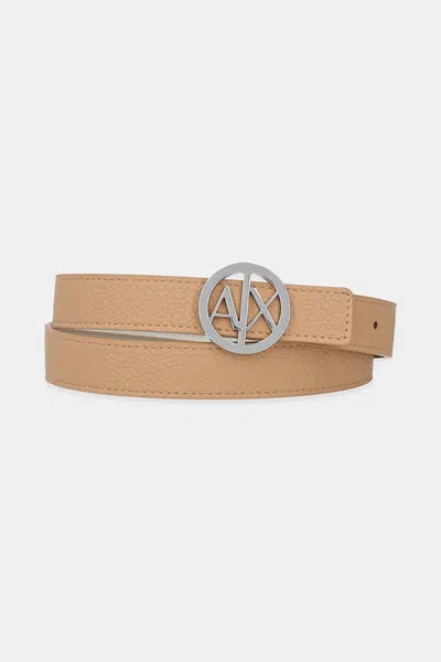 Oboustranný pásek Armani Exchange dámský, hnědá barva, 941118 0A877