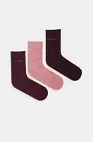 Ponožky Calvin Klein 3-pack dámské, růžová barva, 701229444