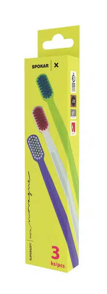 Spokar X supersoft zubní kartáček 3 ks