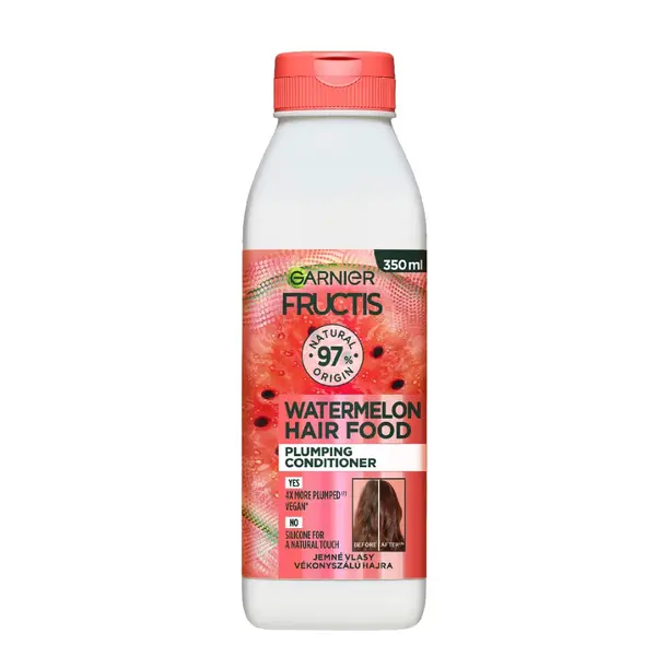 Garnier Fructis Hair Food Watermelon kondicionér pro jemné vlasy bez objemu 350 ml