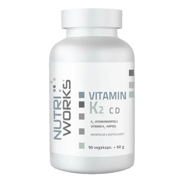 NutriWorks Vitamin K2 C D - 90 kapslí
