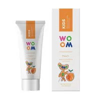 WOOM KIDS Broskev 3-8 let dětská zubní pasta 50 ml